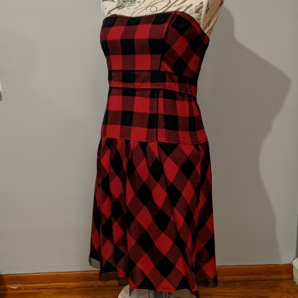 American Eagle Outfitters Dresses & Skirts - American eagle buffalo print strapless dress